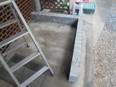 二重玄関 基礎作り